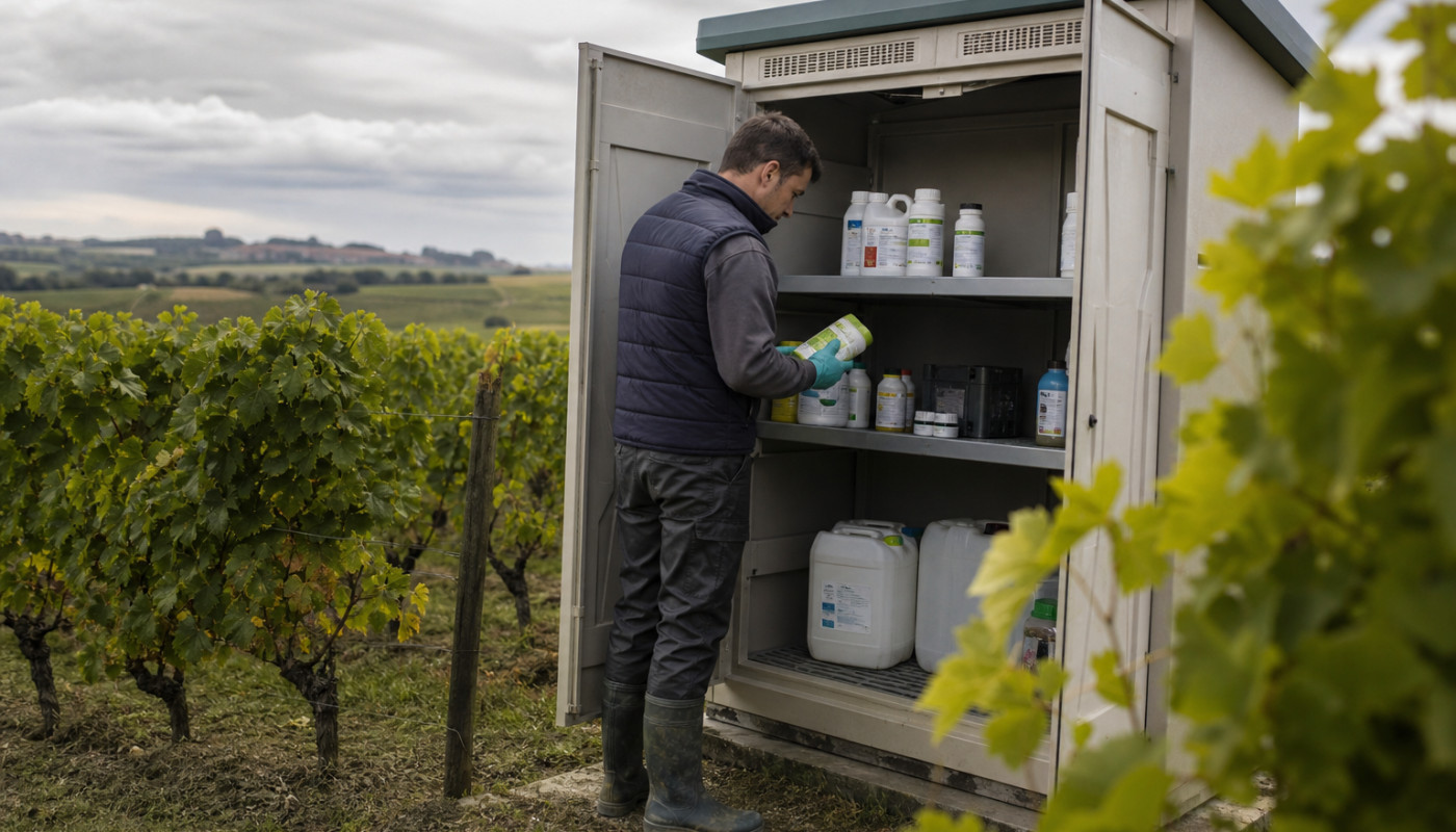 Economie - Dans les vignes de Bordeaux, l’armoire phytosanitaire s’impose comme nouveau pilier de la qualité