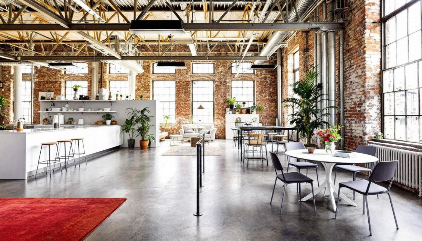 Maximiser l'espace dans un petit loft au style industriel